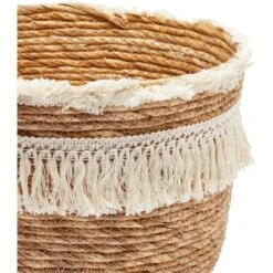 Okuna Outpost 2-Pack Boho Themed Style Woven Baskets For Storage, Home Decorative Organizer (2 Sizes) -Storage Basket Shop GUEST e3a19338 1626 4cf2 945f c922f43204d4