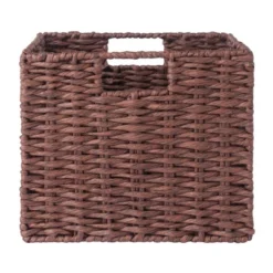 3pc Tessa Woven Rope 3 Small Basket Set Walnut - Winsome -Storage Basket Shop GUEST e3b14326 9e1b 4e12 a7fd 1d4d32cc43a1