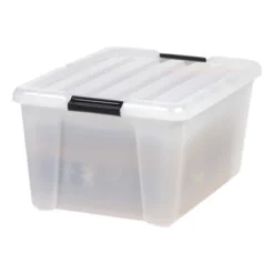 IRIS 45qt Stack And Pull Storage Bin Clear -Storage Basket Shop GUEST e42dcea6 3f6e 41ba 8390 c95b8f7205b3