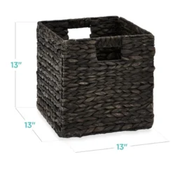 Best Choice Products 13x13in Hyacinth Storage Baskets, Set Of 5 Multipurpose Collapsible Organizers -Storage Basket Shop GUEST e54bd7a9 7fdb 445c ac8d 07ea7a9ac22b