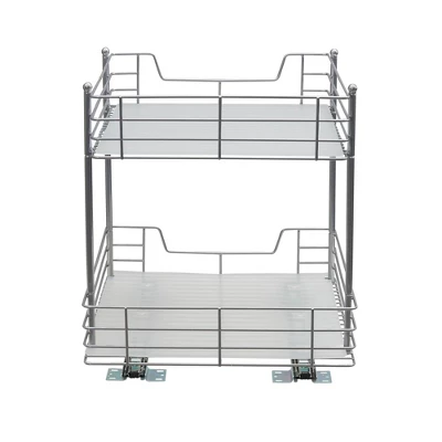 Household Essentials 15" 2-Tier Pantry Organizer Nickel 7 Household Essentials 15" 2-Tier Pantry Organizer Nickel - Image 5