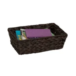 Household Essentials Set Of 4 Hyacinth Stained Baskets Brown -Storage Basket Shop GUEST e6f3bd3e 614b 4687 88bf d926777b8809