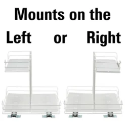 Household Essentials Double-Sided Pantry Organizer White -Storage Basket Shop GUEST e749bb04 f60b 4eb9 b1ed ecf942fb536e