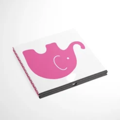 Bacati - Elephants Pink/Gray Storage Box Small -Storage Basket Shop GUEST e89cdf7a 8cf4 42ae 8afb afbfecac66b8