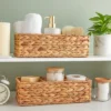 Farmlyn Creek 2 Pack Decorative Water Hyacinth Storage Baskets With 3 Compartments For Bathroom, Laundry Room, Nursery -Storage Basket Shop GUEST ea60ffeb 23e2 4866 a548 837389543bb3