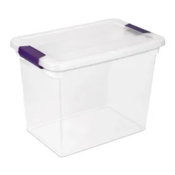 Sterilite 27 Quart ClearView Clear Plastic Stacking Storage Container -Storage Basket Shop GUEST eaa204b7 94dd 4245 95b7 1acb7608fa60
