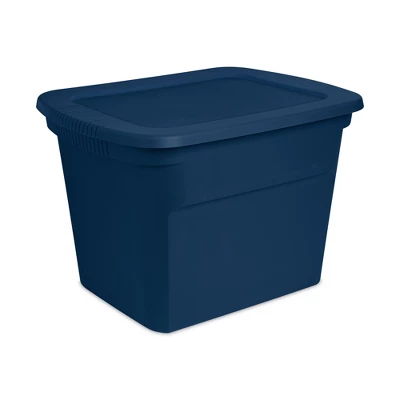 Sterilite 18 Gal Stackable Storage Box Container W/ Handle 3 Sterilite 18 Gal Stackable Storage Box Container W/ Handle