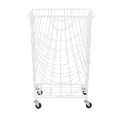 French Country Iron Storage Cart White - Olivia & May -Storage Basket Shop GUEST ec5fb9d8 25fb 4620 b5d0 963832b539f3