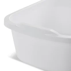 Sterilite 12 Quart Durable Heavy Duty Reinforced Plastic Kitchen Dishpan Basin With Molded Handles For Household Chores And Storage, White, 8 Pack 8 Sterilite 12 Quart Durable Heavy Duty Reinforced Plastic Kitchen Dishpan Basin With Molded Handles For Household Chores And Storage, White, 8 Pack -Storage Basket Shop GUEST ec96fc1c 24ff 4f4c bd35 fbe94bae31c4