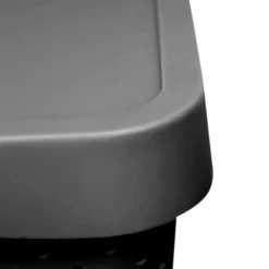 HANAMYA 16 Liter Stackable Lidded Storage Container Multipurpose Bins With Handles For Home And Office Organization, Gray (Set Of 4) -Storage Basket Shop GUEST ecec3288 692d 4c25 8c8b 0a2626436e05