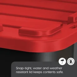 IRIS USA 27Gal/108qt Large Heavy-Duty Storage Plastic Bin Tote Container For Garage With Durable Lid -Storage Basket Shop GUEST ecf142e1 4688 4434 9f3d 082a03fd94e8