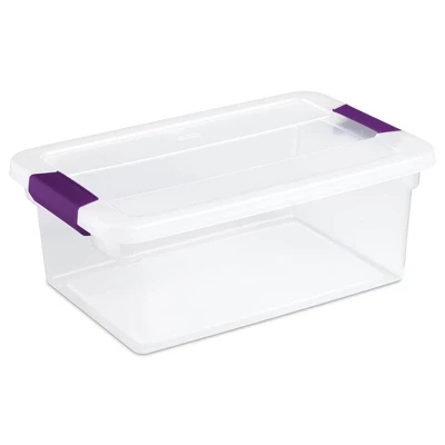 Sterilite 32 Quart Clear View Stacking Storage Tote Container With Latching Lid For Home & Office Organization And Storage Solution 3 Sterilite 32 Quart Clear View Stacking Storage Tote Container With Latching Lid For Home & Office Organization And Storage Solution