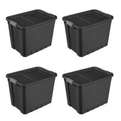 Sterilite Storage System Solution With 27 Gallon Heavy Duty Stackable Storage Box Container Totes With Grey Latching Lid For Home Organization -Storage Basket Shop GUEST ee51a5e8 ba1e 40f7 b5ed 16397475f18f