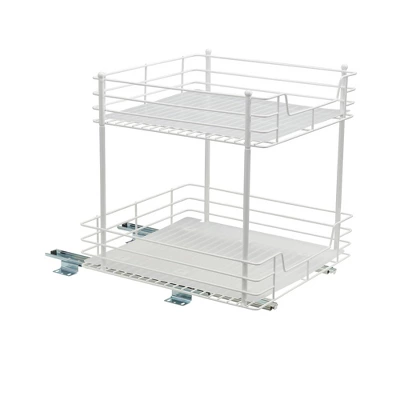 Household Essentials 15" 2-Tier Pantry Organizer White 6 Household Essentials 15" 2-Tier Pantry Organizer White - Image 4