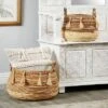2pk Large Round Leaf Storage Baskets Natural/Beige - Olivia & May -Storage Basket Shop GUEST ee76c568 2acb 46a0 8dce 08faa357717e