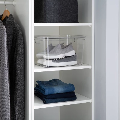 Simplify 14.2" X 10.6" X 8.9" Large Lidded Storage Tote Clear 11 Simplify 14.2" X 10.6" X 8.9" Large Lidded Storage Tote Clear - Image 9