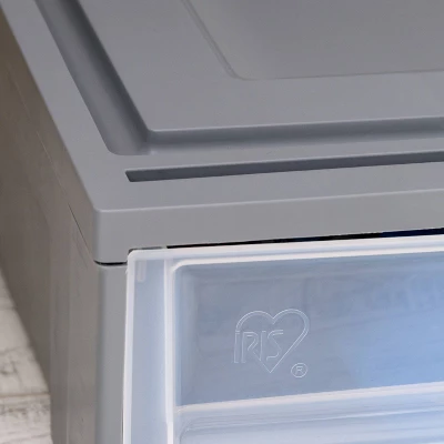 IRIS 27.5qt Underbed Plastic Storage Container With Sliding Organizer Drawers Gray/Clear 6 IRIS 27.5qt Underbed Plastic Storage Container With Sliding Organizer Drawers Gray/Clear - Image 4