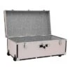 Seward Trunk 30" Paper Line Wheels And Bone -Storage Basket Shop GUEST f021578b 16a3 4d5f 8416 dd3a2fc6f45f