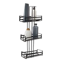 3 Tier Noir Matte Industrial Spa Tower Black - Elle Décor -Storage Basket Shop GUEST f03b53fd 0c41 4219 8a52 40122118e223