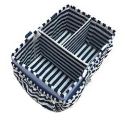 Bacati - Pin Stripes Navy Storage Caddy -Storage Basket Shop GUEST f0e0f89a 45df 429d ae99 ced3025ade98