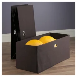 2pc Torino Folding Fabric Basket Chocolate - Winsome -Storage Basket Shop GUEST f1af18cf 02d8 4fd3 aa56 337f9504d169