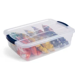 Rubbermaid Cleverstore Home Office Organization 16 Quart Clear Latching Stackable Plastic Storage Tote Container W/ Lid For Basement Or Garage, 6 Pack -Storage Basket Shop GUEST f2fd11ce 194c 40f3 9592 e5243dfe3610 1