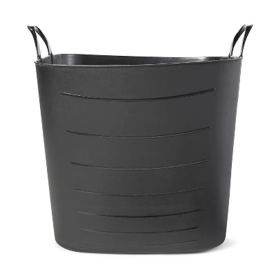Life Story Flexible Tub Basket 25 Liter/6.6 Gallon Plastic Multifunction Storage Tote Bin With Handles, Black (6 Pack) 4 Life Story Flexible Tub Basket 25 Liter/6.6 Gallon Plastic Multifunction Storage Tote Bin With Handles, Black (6 Pack) - Image 2