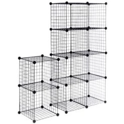 Costway 12 Cube Grid Wire Organizer Wardrobe Shelves Bookcase DIY -Storage Basket Shop GUEST f4c15eb4 b25e 46d4 83b8 58b3418085e9