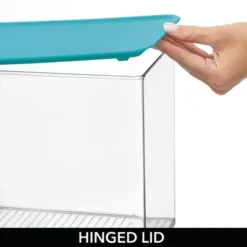 MDesign Plastic Stackable Closet Storage Bin Box With Lid -Storage Basket Shop GUEST f6030cad 676f 41c6 8fd1 71e45abf001b