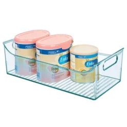 MDesign Plastic Storage Organizer Bin For Child/Kids Items, 2 Pack - Sea Blue -Storage Basket Shop GUEST f72a8738 7d7d 4678 928c 108cda112282