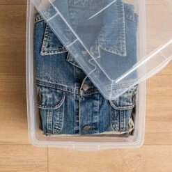 IRIS USA 12 Pack 17 Quart Plastic Storage Bin Tote Organizing Container, Clear -Storage Basket Shop GUEST f7e00c0d 7608 44e2 86bf 7f6c6cd31aa2