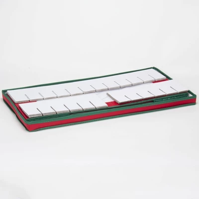 Household Essentials 36 Pocket Ornament Chest Red 4 Household Essentials 36 Pocket Ornament Chest Red - Image 2