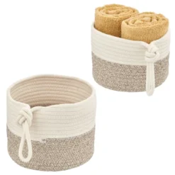 MDesign Woven Cotton Rope Bathroom Basket With Tie Handle, Set Of 2 16 MDesign Woven Cotton Rope Bathroom Basket With Tie Handle, Set Of 2 -Storage Basket Shop GUEST f8bcdd2a b0ac 4514 ab32 08c5c52e2907