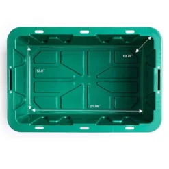 HOMZ 4415MXDC.02 Durabilt 15 Gallon Heavy Duty Impact Resistant Stackable Holiday Storage Tote With Snap-Fit Lid, Green/Red (2 Pack) 9 HOMZ 4415MXDC.02 Durabilt 15 Gallon Heavy Duty Impact Resistant Stackable Holiday Storage Tote With Snap-Fit Lid, Green/Red (2 Pack) -Storage Basket Shop GUEST fa726361 20f7 4528 a2dd 7a9ad6117615