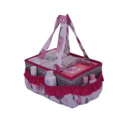Bacati - Owls Pink/Gray Girls Cotton Nursery Storage Caddy -Storage Basket Shop GUEST fb17ce54 3da0 4b8b afbe 0b21bf671d85