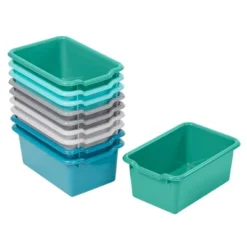 ECR4Kids Storage Bins With Scoop Front Handles - Cubby Compatible - 10-Pack -Storage Basket Shop GUEST fb297400 ed83 43b2 83f6 2f54a5daec1b