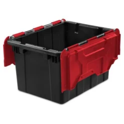 Sterilite 12 Gallon/45 Liter Hinged Lid Industrial Tote (6 Pack) | 14619006 -Storage Basket Shop GUEST fc0aa8a8 8e57 4f9d 8cec dc341f6b664b