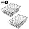 Set Of 2 Storage Bins - Basket Set For Toy, Kitchen, Closet, And Bathroom Storage - Large Shelf Organizers With Handles By Home-Complete (Black) -Storage Basket Shop GUEST feed6b46 18ff 46f2 b981 d9541e671e0e